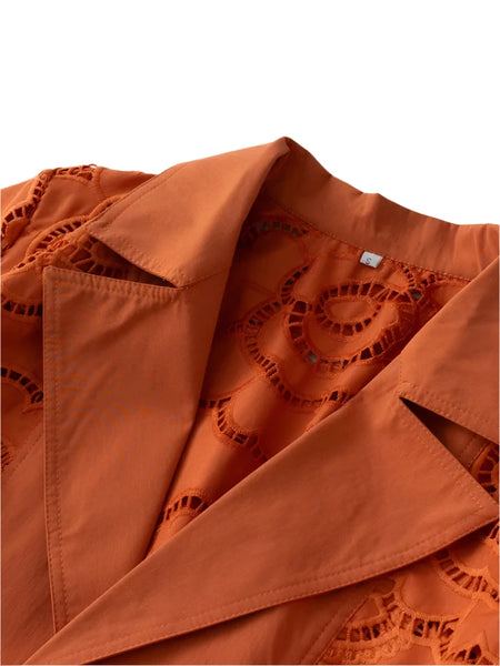 Emma Cutwork Coat