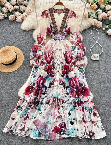 Boho Cascading Dress