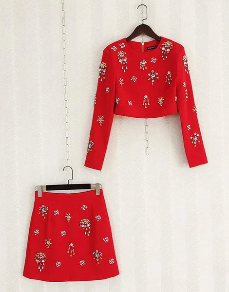 Diamonds Skirt Set