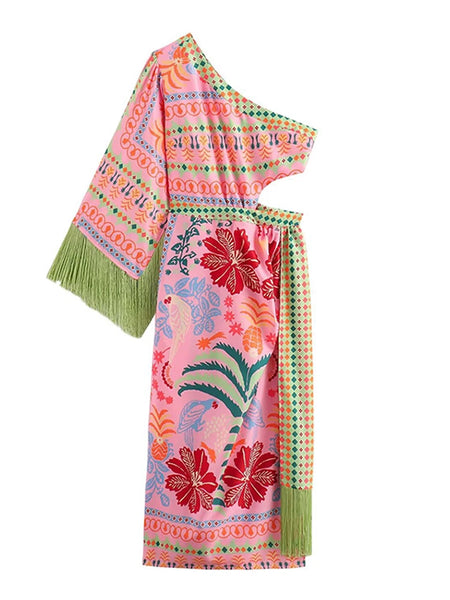 Tassel Midi Dress