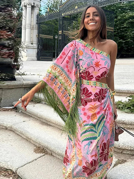 Tassel Midi Dress
