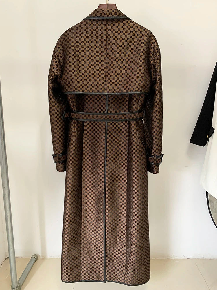 Jacquard Trench Overcoat – myhouseoffashion.com