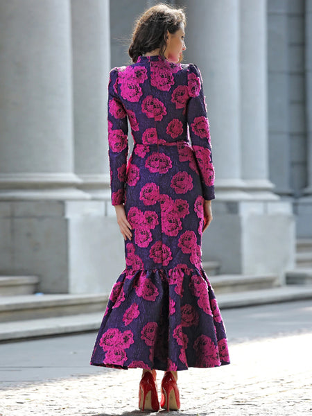 Elegant Brocade Mermaid Dress