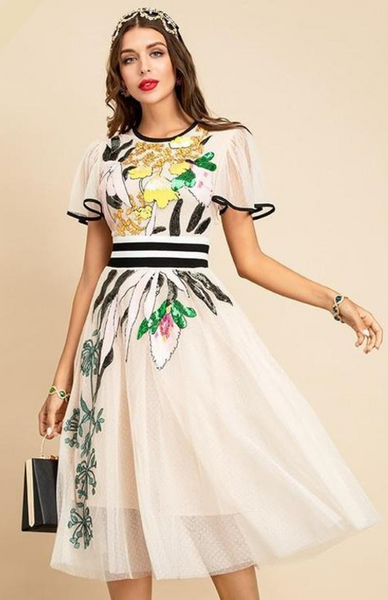 Butterfly Midi Dress
