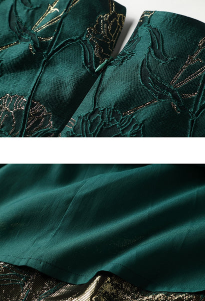 Designer Swan Jacquard Dress