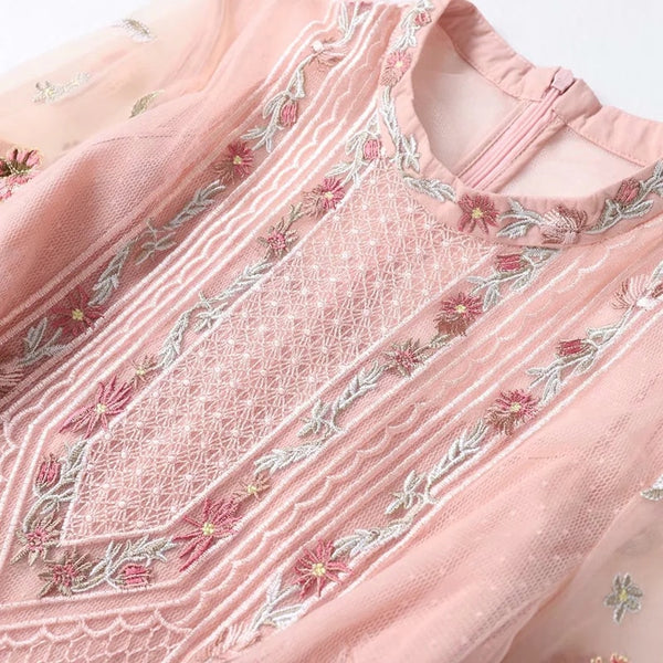 Embroidered Blossom Dress