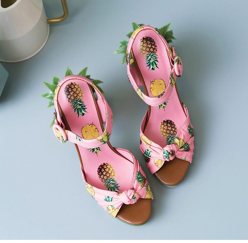 Chic me pineapple on sale sandals