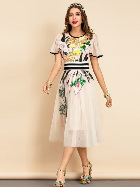 Butterfly Midi Dress