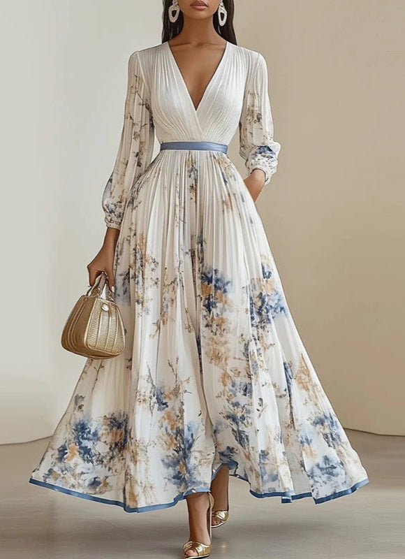 ladies evening dresses with sleeves A-line Flutter Sleeves Evening Dress LaDivine CC447 – Sparkly Gowns