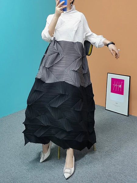 Diamond Pleated Dress