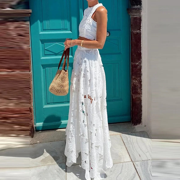 Lace Top & Skirt