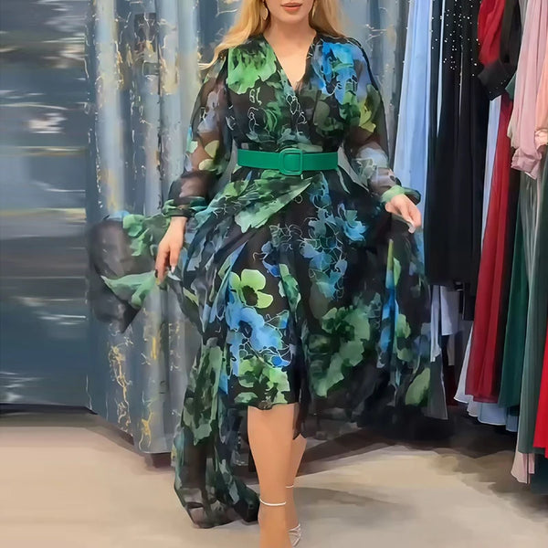 Bohemian Green Dress