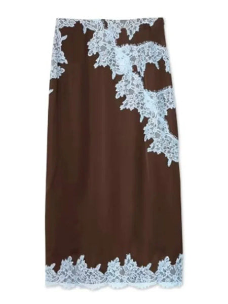 Lace Maxi Skirt 2 Piece Set