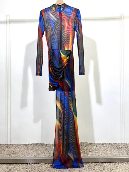 Galaxy Turtleneck Dress