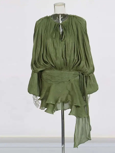 Blouse Mini Dress