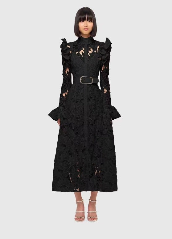 French Lace Dress Black / S French Lace Dress Black / S