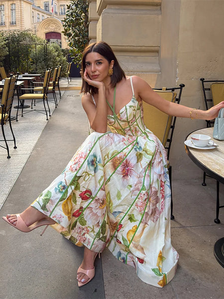 Elegant Halter Lady Dress