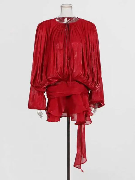 Blouse Mini Dress