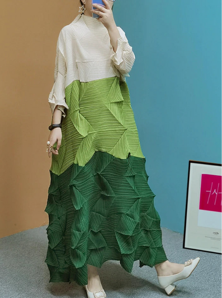 Diamond Pleated Dress