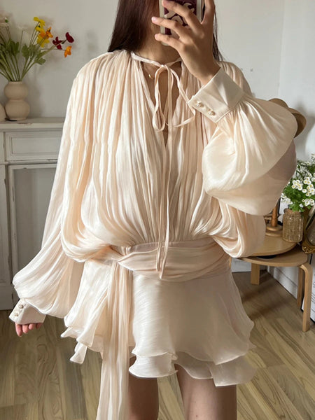 Blouse Mini Dress