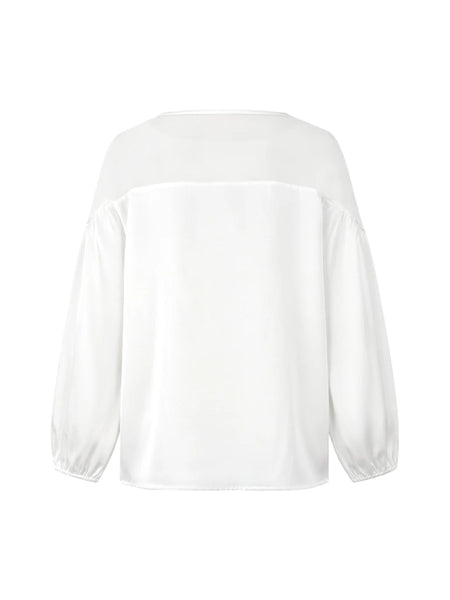 Sheer Floral Embroidered Shirt