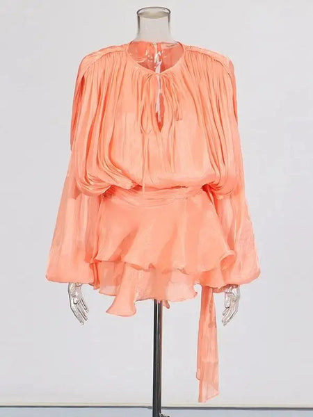 Blouse Mini Dress