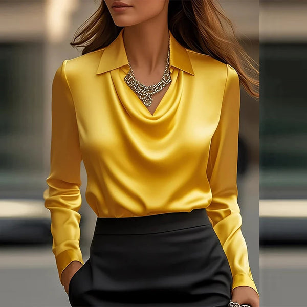 Satin Collar Blouse