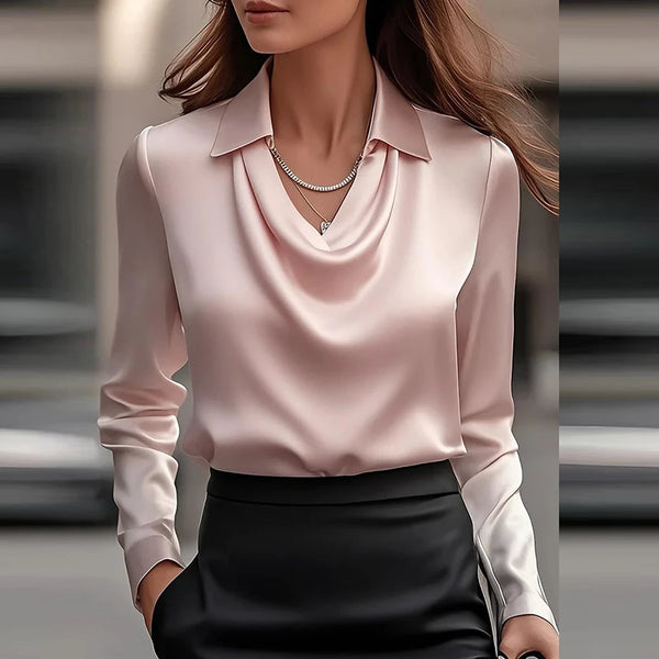 Satin Collar Blouse