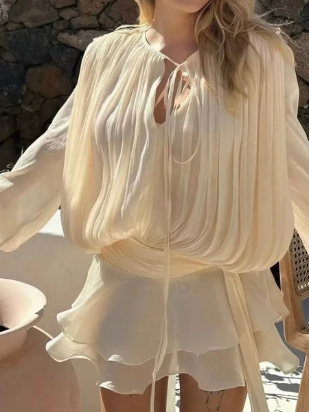 Blouse Mini Dress