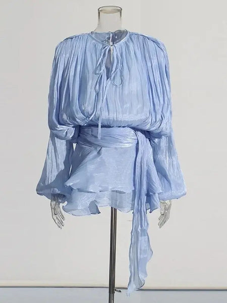 Blouse Mini Dress