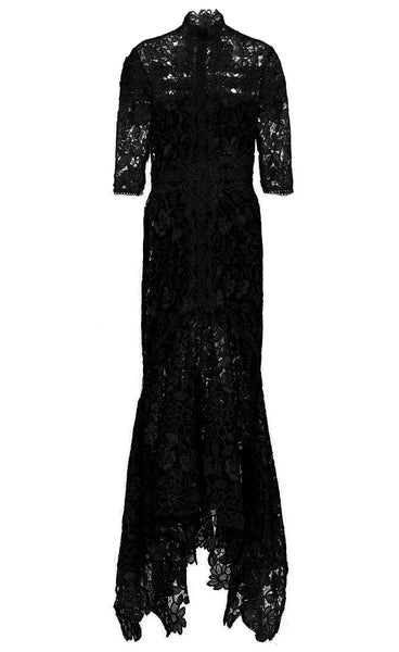 Hollow Blue Lace Dress