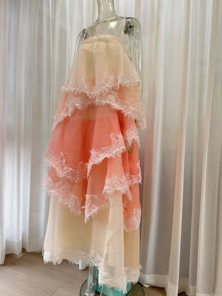 Lace Layers Maxi Dress