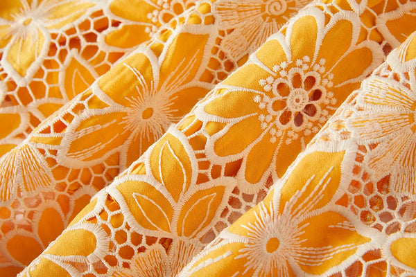 Halter Lace Embroidery Dress