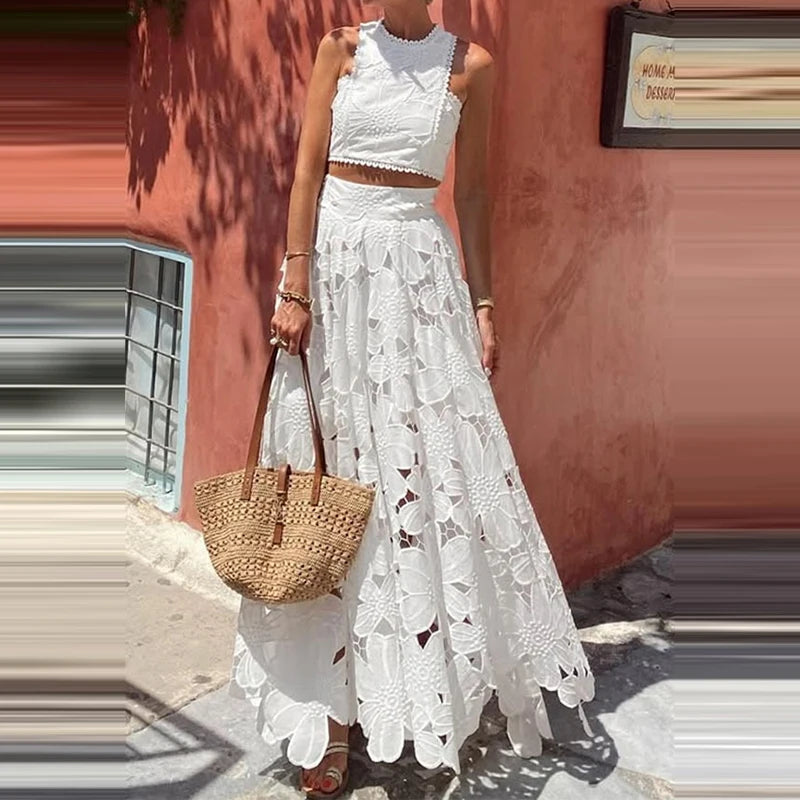 Lace Top & Skirt