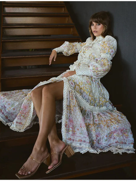 Vintage High Midi Dress