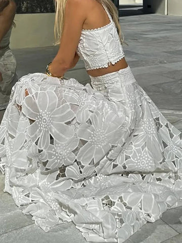 Lace Top & Skirt