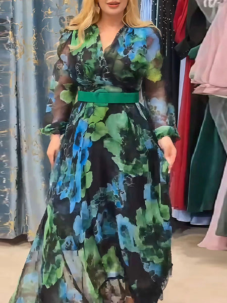 Bohemian Green Dress