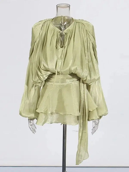 Blouse Mini Dress