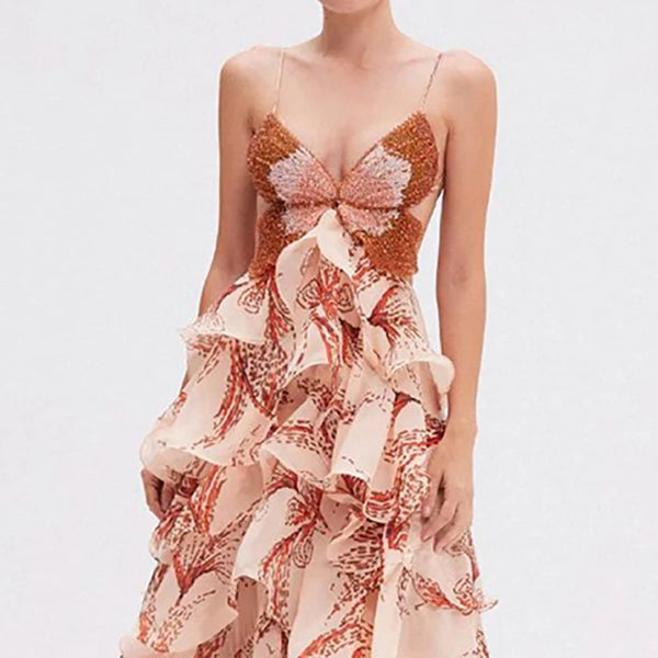 Butterfly Ruffle Dress