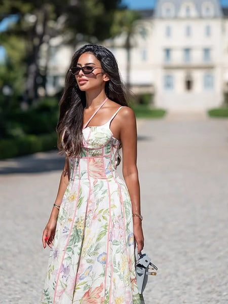 Elegant Halter Lady Dress