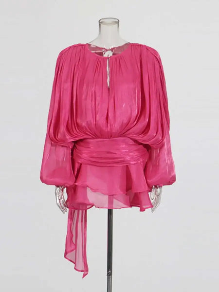 Blouse Mini Dress