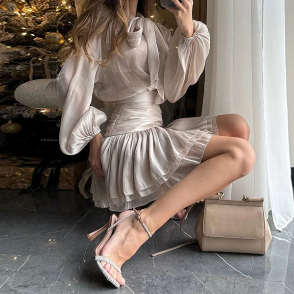 Crush Top & Skirt Set