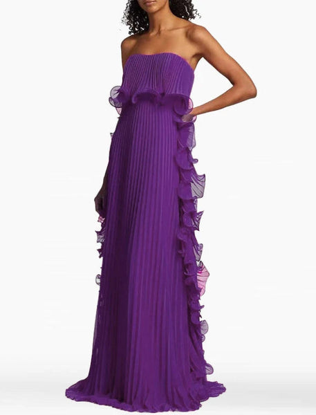 Purple Ruffle Dress