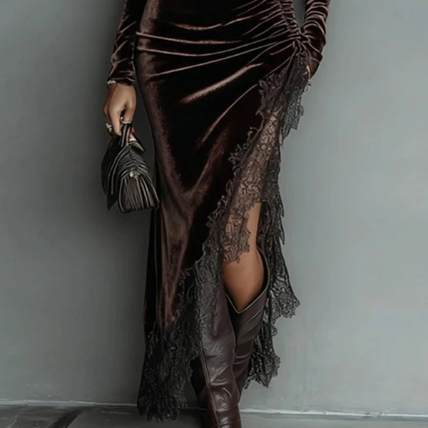 Velvet Lace Dress