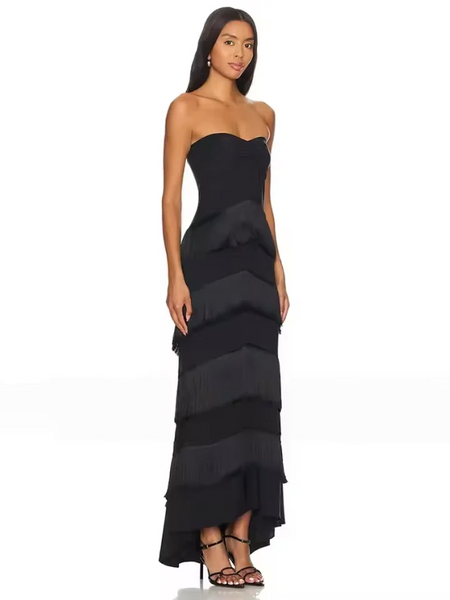 Modern Black Evening Gown