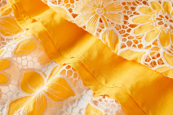 Halter Lace Embroidery Dress