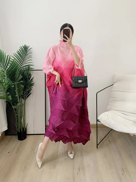 Diamond Pleated Dress