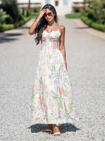 Elegant Halter Lady Dress