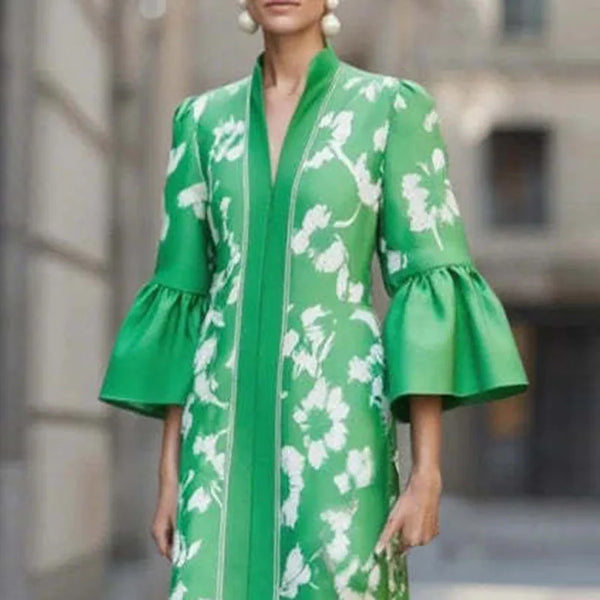 Green French Dress