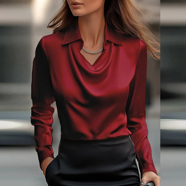 Satin Collar Blouse